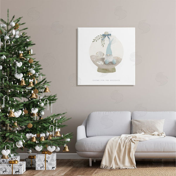 Stupell Industries Leah Straatsma | Gnome For The Holidays Seashells Wall Art