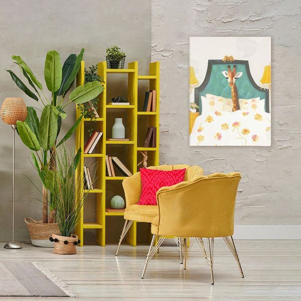 Stupell Industries Leah Straatsma | Good Morning Giraffe In Bed Wall Art