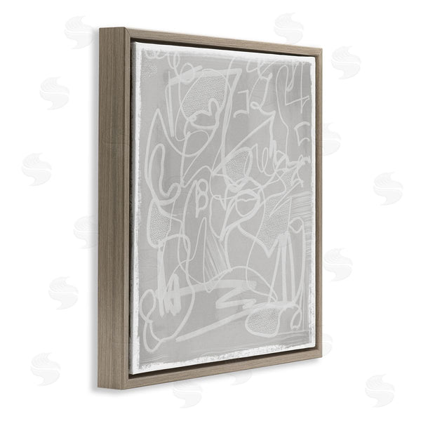 Stupell Industries Leah Straatsma | Grey Modern Squiggles Wall Art