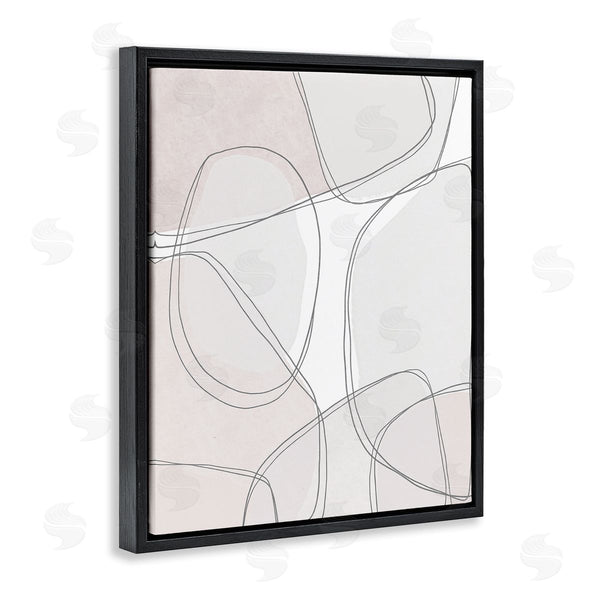 Stupell Industries Leah Straatsma | Modern Lines And Shape Abstractions Thin Grey Details Wall Art