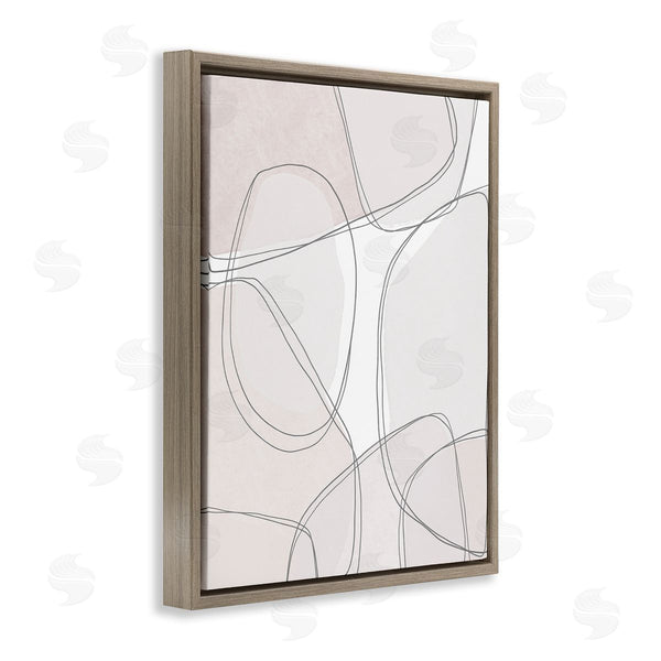 Stupell Industries Leah Straatsma | Modern Lines And Shape Abstractions Thin Grey Details Wall Art