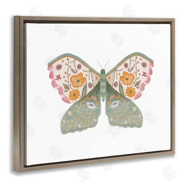 Stupell Industries Leah Straatsma | Moth With Floral Wings