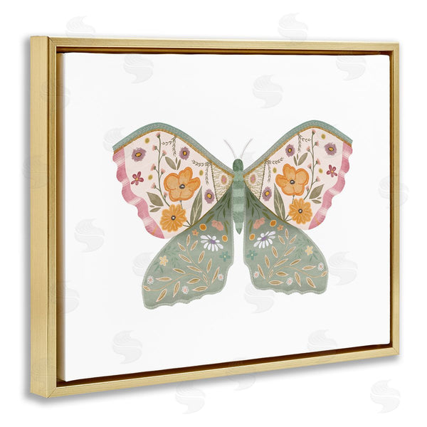 Stupell Industries Leah Straatsma | Moth With Floral Wings