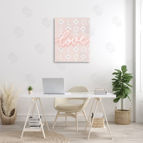 Stupell Industries Leah Straatsma | Pastel Love On Pattern Wall Art