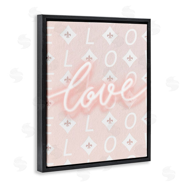 Stupell Industries Leah Straatsma | Pastel Love On Pattern Wall Art