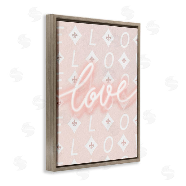 Stupell Industries Leah Straatsma | Pastel Love On Pattern Wall Art