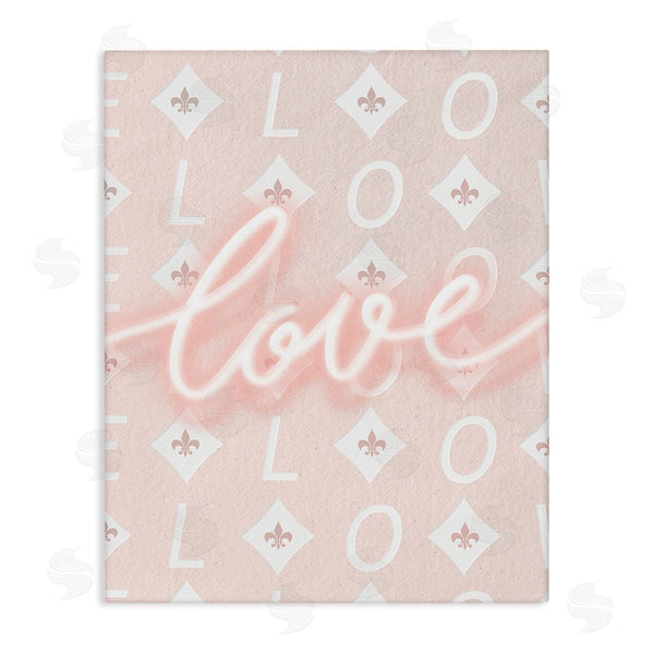 stupell industries Leah Straatsma | Pastel Love on Pattern Wall Art