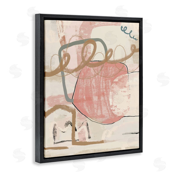 Stupell Industries Leah Straatsma | Pink Squiggle Abstraction