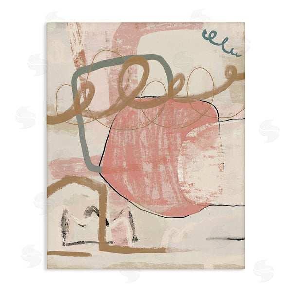 stupell industries Leah Straatsma | Pink Squiggle Abstraction