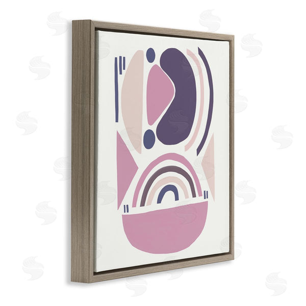 Stupell Industries Leah Straatsma | Playful Abstract Organic Shapes Purple Pink