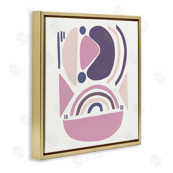 Stupell Industries Leah Straatsma | Playful Abstract Organic Shapes Purple Pink