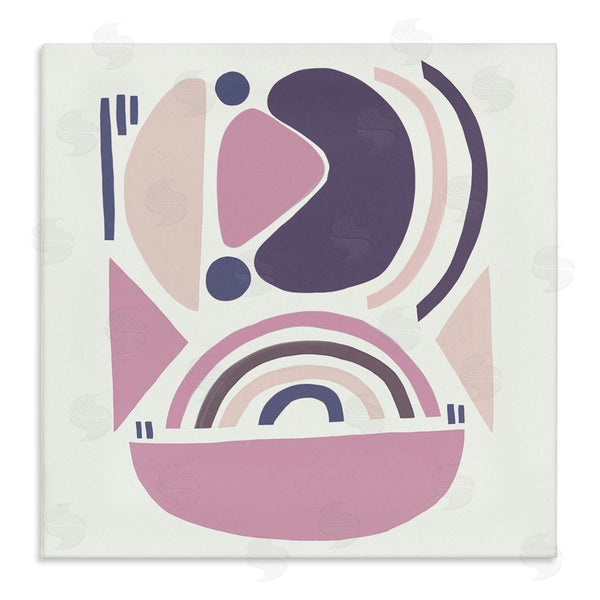 stupell industries Leah Straatsma | Playful Abstract Organic Shapes Purple Pink
