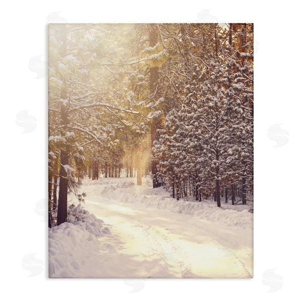 stupell industries Leah Straatsma | Snowy Winter Path Wall Art