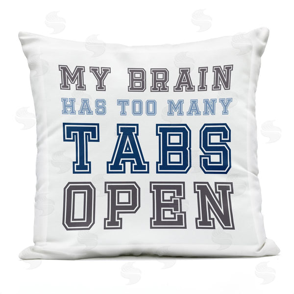 Stupell Industries Leah Straatsma | Too Many Tabs Printed Throw Pillow