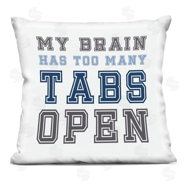 stupell industries Leah Straatsma | Too Many Tabs Printed Throw Pillow