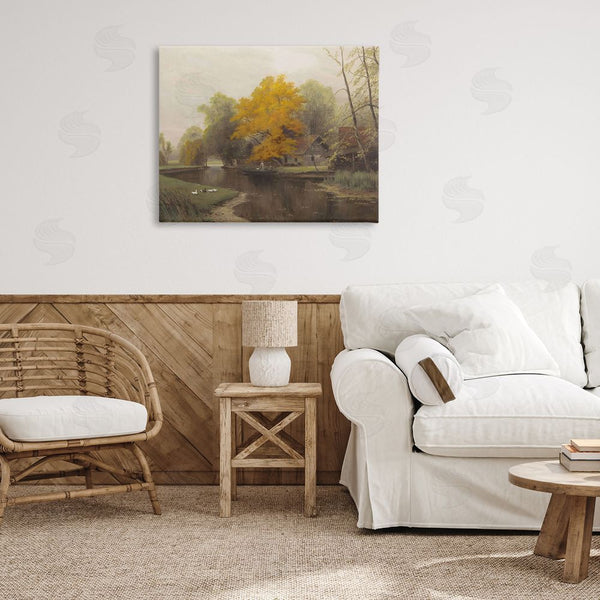 Stupell Industries Leah Straatsma | Vintage Fall By The River