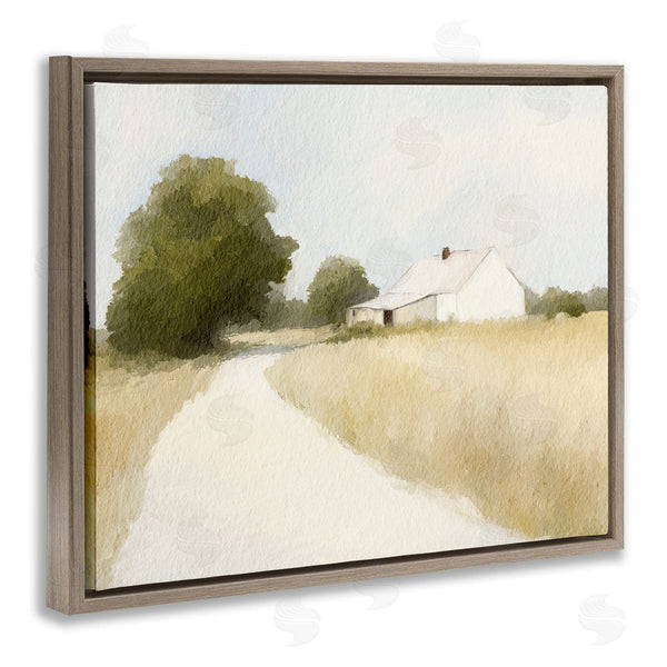 Stupell Industries Leah Straatsma | White Farmhouse Path Tranquility