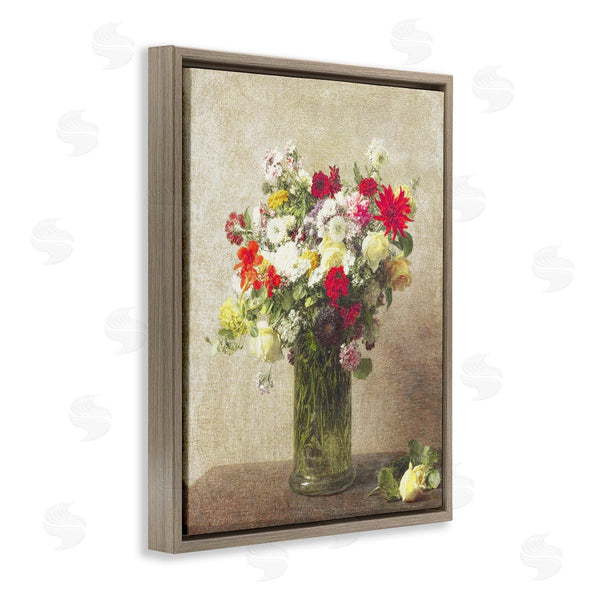 Stupell Industries Leah Straatsma | Yellow And Red Vintage Florals