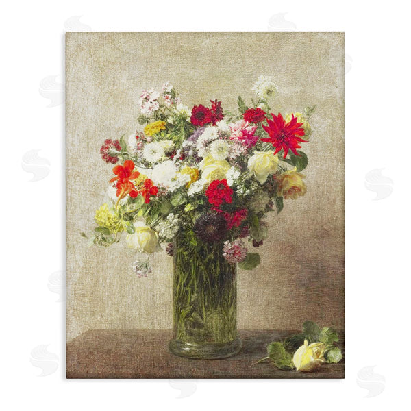 stupell industries Leah Straatsma | Yellow And Red Vintage Florals