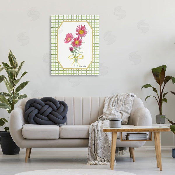 Stupell Industries Lee Ann Sanders | Botanical Story On Gingham Wall Art