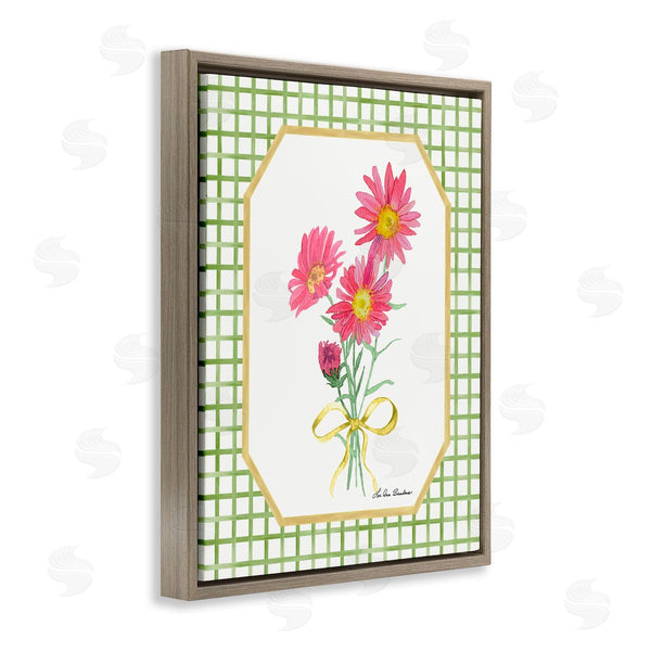 Stupell Industries Lee Ann Sanders | Botanical Story On Gingham Wall Art