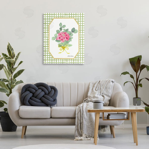 Stupell Industries Lee Ann Sanders | Botanical Story On Grid Pattern Wall Art
