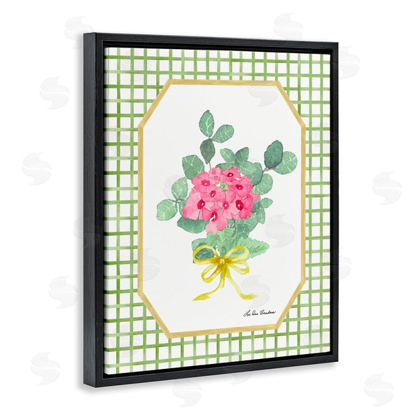 Stupell Industries Lee Ann Sanders | Botanical Story On Grid Pattern Wall Art