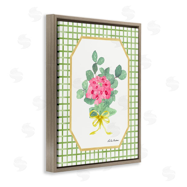 Stupell Industries Lee Ann Sanders | Botanical Story On Grid Pattern Wall Art