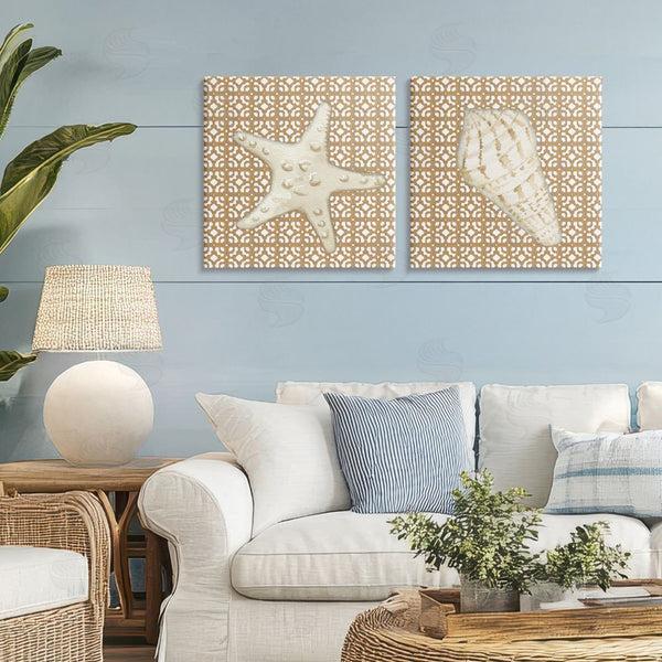 Stupell Industries Lee Ann Sanders | Coastal Tiles & Sea Life