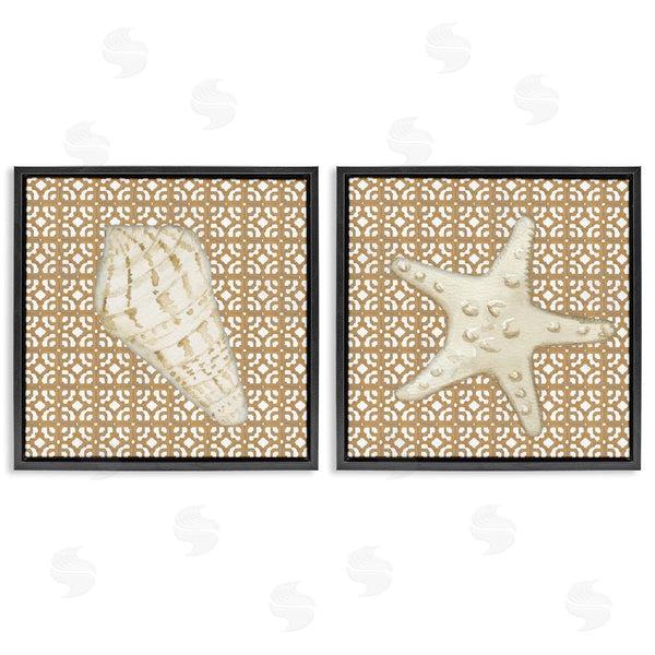 Stupell Industries Lee Ann Sanders | Coastal Tiles & Sea Life