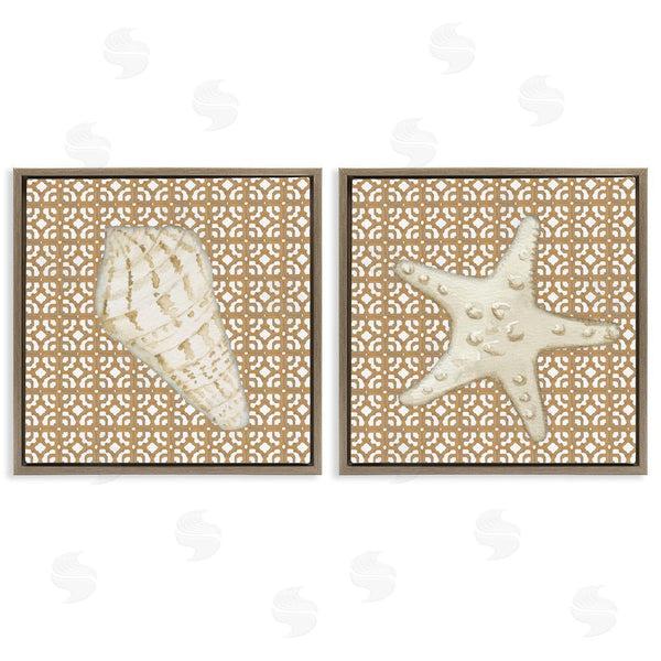 Stupell Industries Lee Ann Sanders | Coastal Tiles & Sea Life