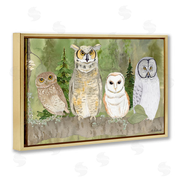 Stupell Industries Lee Ann Sanders | Forest Owls On Perch