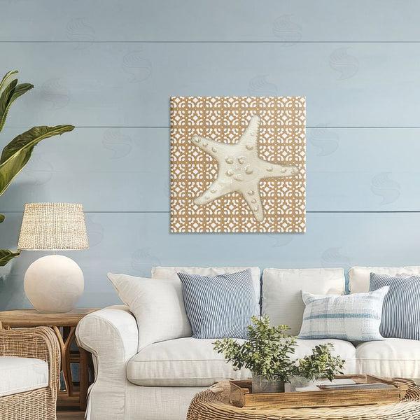 Stupell Industries Lee Ann Sanders | Mediterranean Tile & Starfish