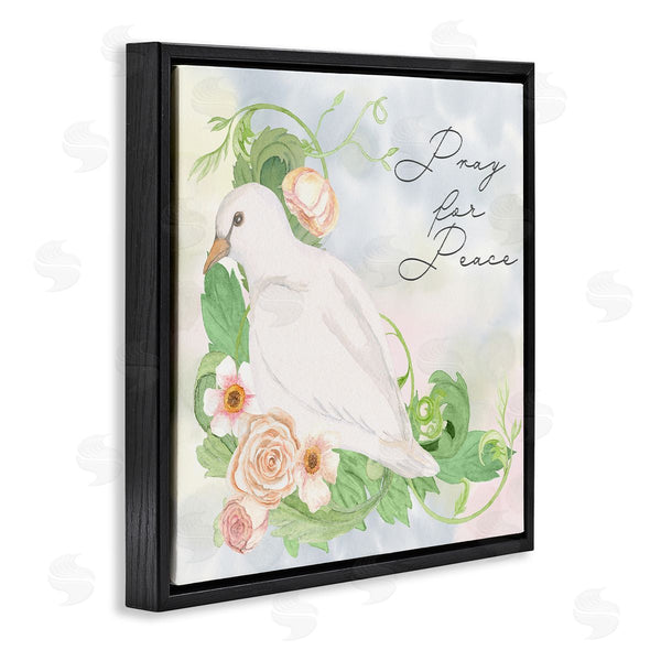 Stupell Industries Lee Ann Sanders | Pray For Peace Dove