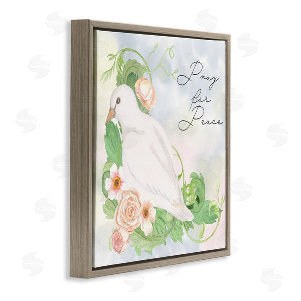 Stupell Industries Lee Ann Sanders | Pray For Peace Dove