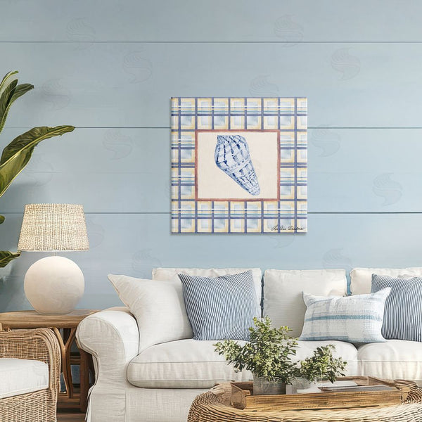 Stupell Industries Lee Ann Sanders | Sea Treasures On Plaid