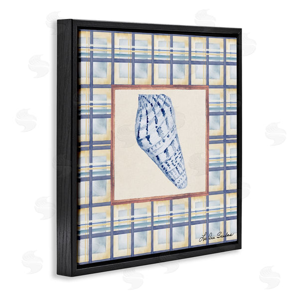 Stupell Industries Lee Ann Sanders | Sea Treasures On Plaid