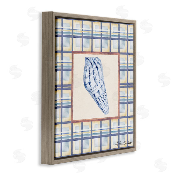 Stupell Industries Lee Ann Sanders | Sea Treasures On Plaid