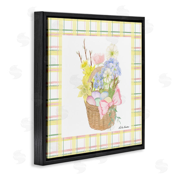Stupell Industries Lee Ann Sanders | Spring Basket On Plaid Wall Art