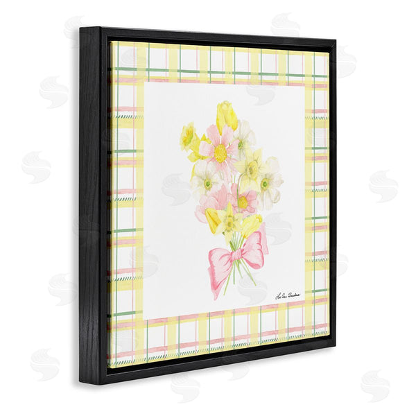 Stupell Industries Lee Ann Sanders | Spring Daffodils On Plaid Wall Art