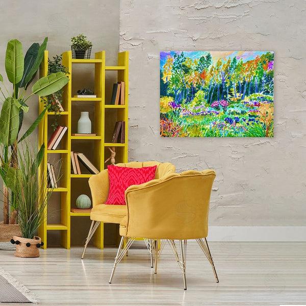 Stupell Industries Lee Ann Zirbes | Abstract Rainbow Forest Wall Art