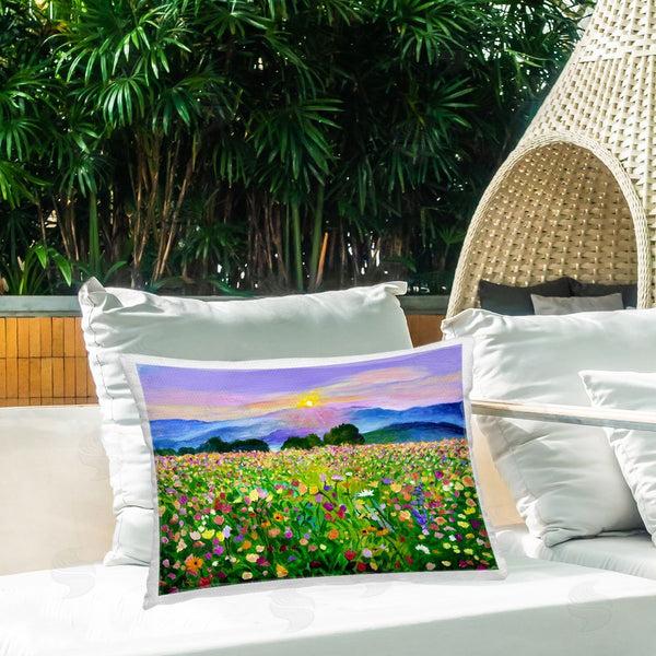 Stupell Industries Lee Ann Zirbes | Candy Colored Blooms Printed Throw Pillow