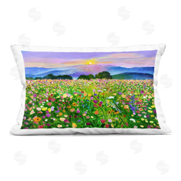 stupell industries Lee Ann Zirbes | Candy Colored Blooms Printed Throw Pillow