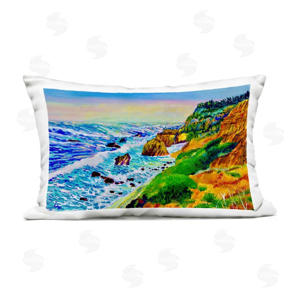 Stupell Industries Lee Ann Zirbes | Coastal Daydream Waves Printed Throw Pillow