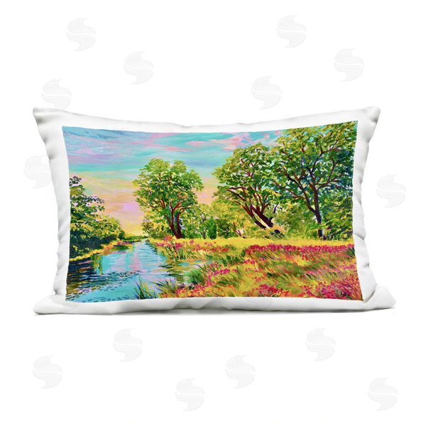 Stupell Industries Lee Ann Zirbes | Day Of Grace Landscape Printed Throw Pillow