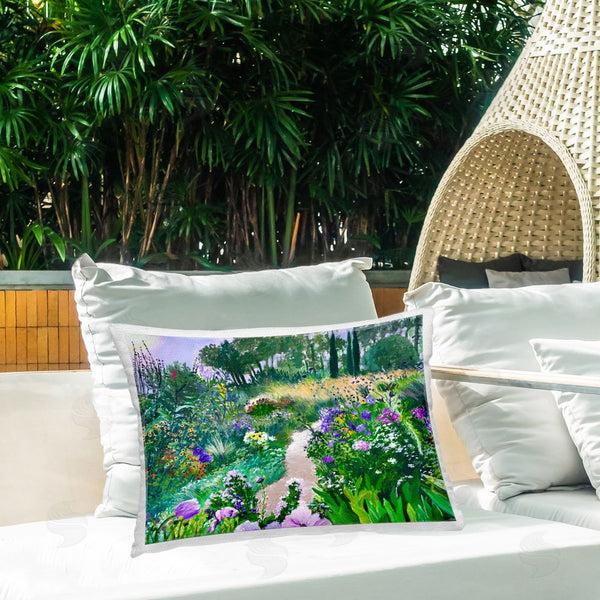 Stupell Industries Lee Ann Zirbes | Dreamlike Garden Pathway Printed Throw Pillow