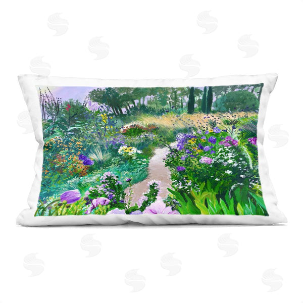 stupell industries Lee Ann Zirbes | Dreamlike Garden Pathway Printed Throw Pillow