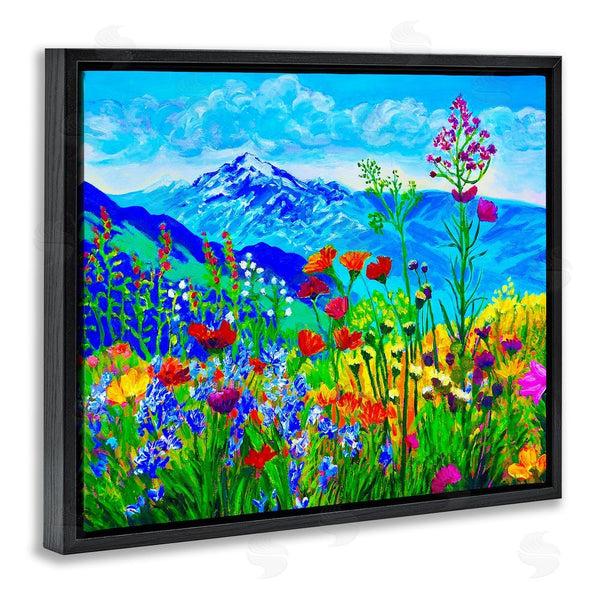 Stupell Industries Lee Ann Zirbes | Floral Mountain Outlook Wall Art