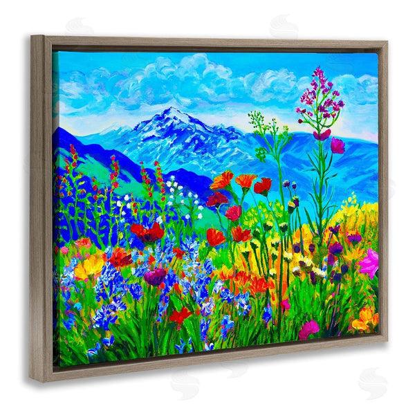 Stupell Industries Lee Ann Zirbes | Floral Mountain Outlook Wall Art