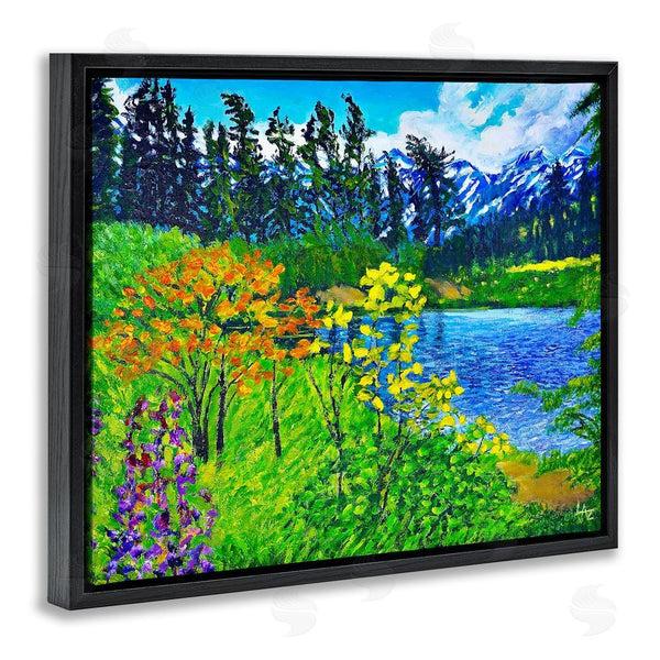 Stupell Industries Lee Ann Zirbes | Hidden Lake Scenery Wall Art